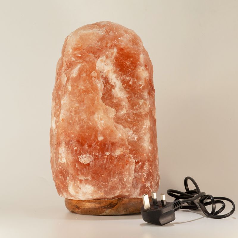 Himalayan Salt Lamp & Base - Apx 8-10kg