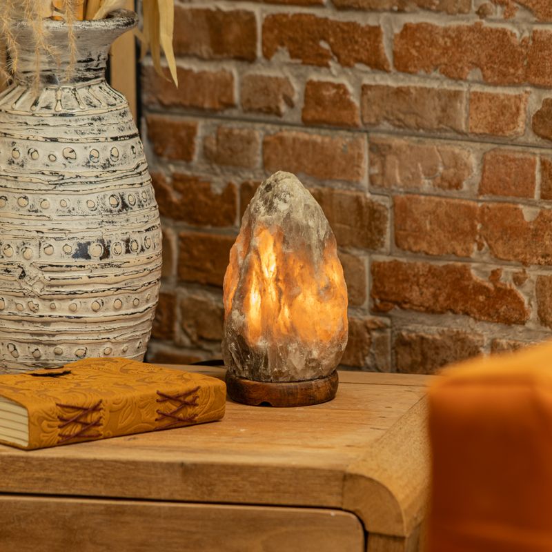 Grey Himalayan Salt Lamp - 1.5 - 2kg