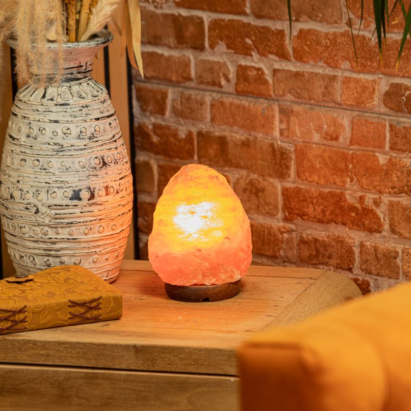 Himalayan Salt Lamp & Base - Apx 2-3kg