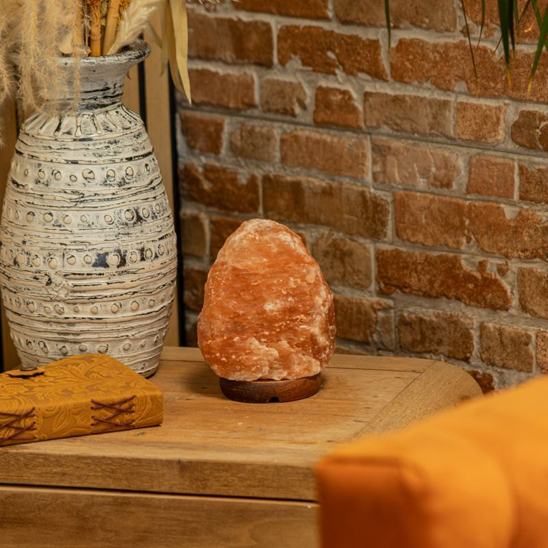Himalayan Salt Lamp & Base - Apx 2-3kg
