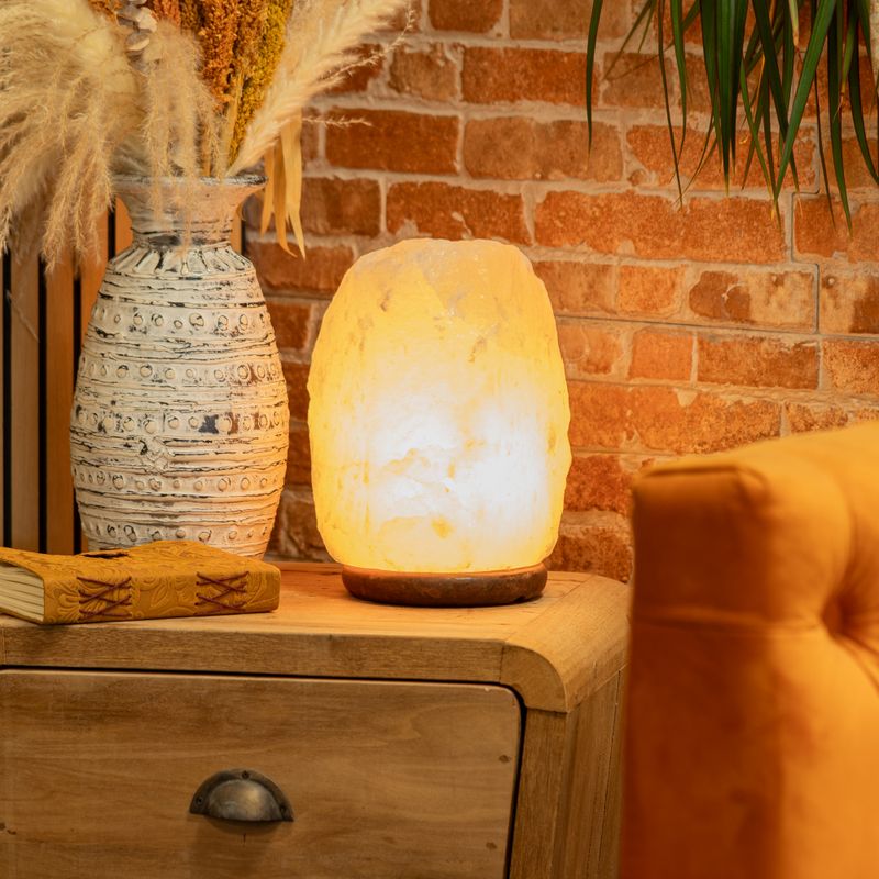 Crystal Rock Himalayan Salt Lamp & Base - Apx 8-10kg