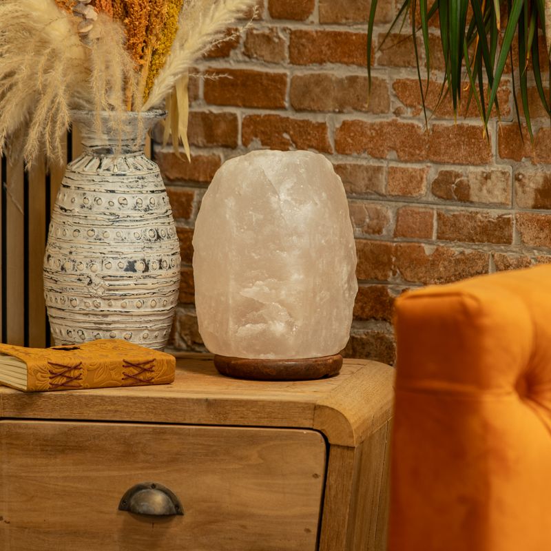 Crystal Rock Himalayan Salt Lamp & Base - Apx 8-10kg