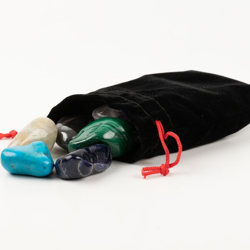 Quality Velvet Pouch - Black 10x12cm