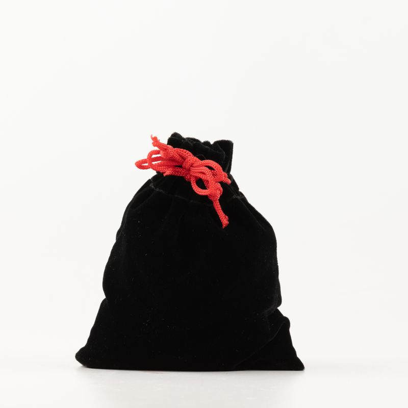 Quality Velvet Pouch - Black 10x12cm