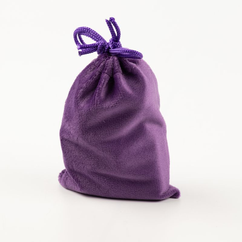 Quality Velvet Pouch - Purple 10x12cm