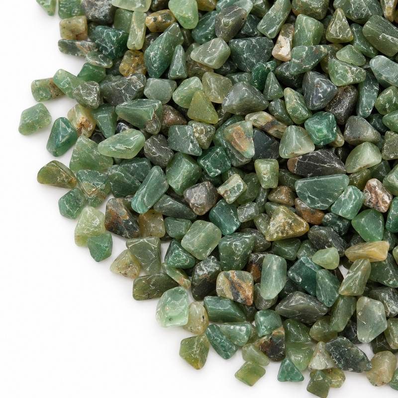 Green Aventurine Gemstone Chips Bulk - 1KG