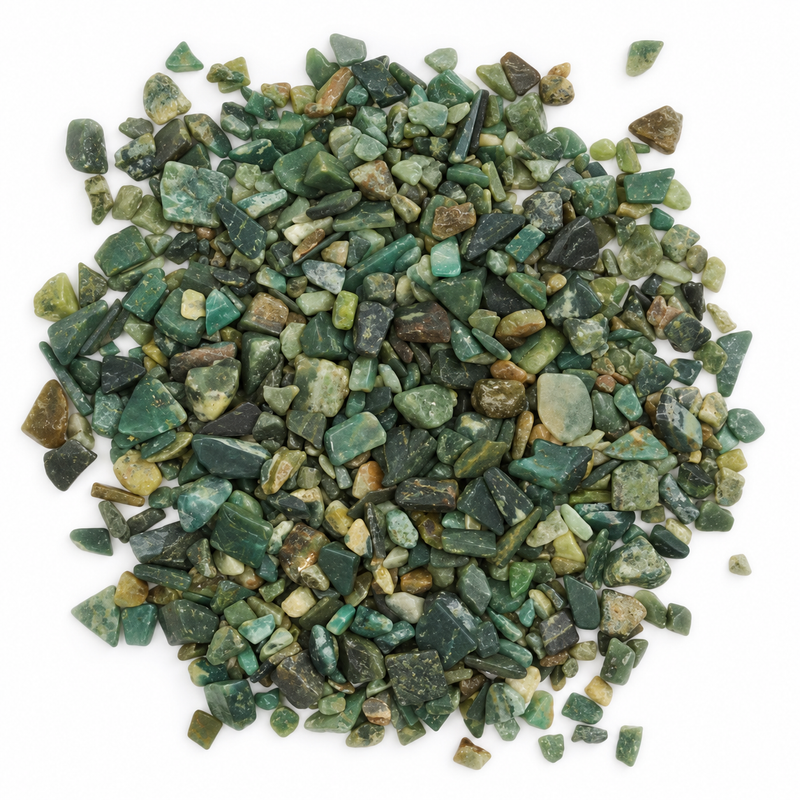Green Aventurine Gemstone Chips Bulk - 1KG