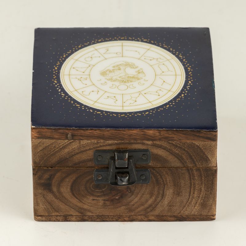 Small Enamelled Box - Aquarius