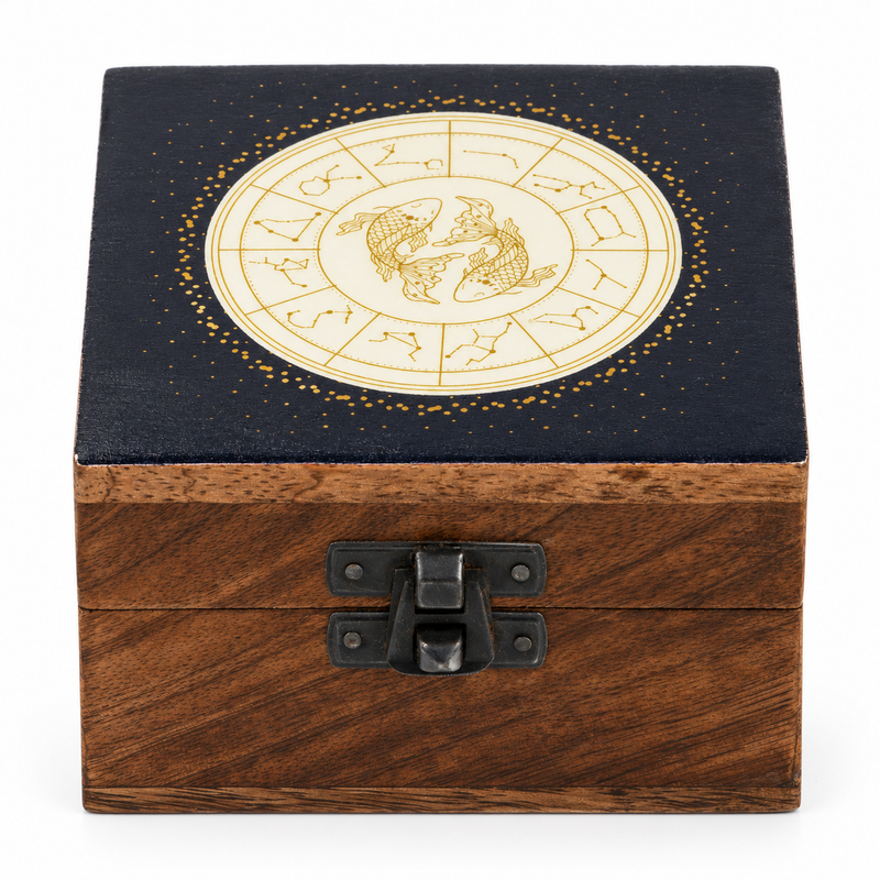 Small Enamelled Box -  Pisces