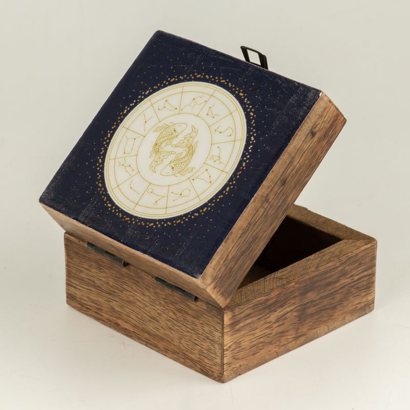 Small Enamelled Box -  Pisces