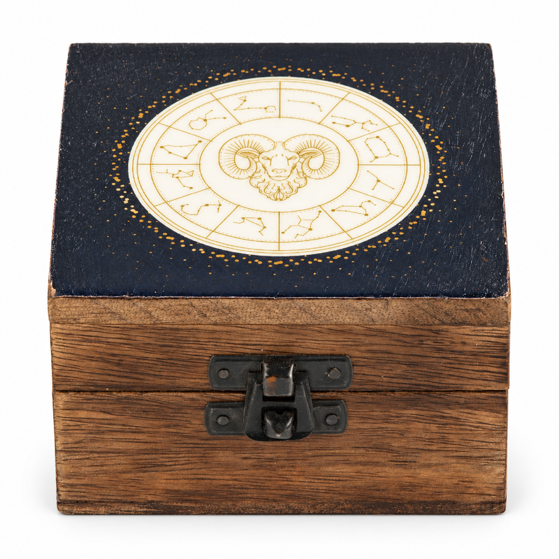 Small Enamelled Box -  Aries