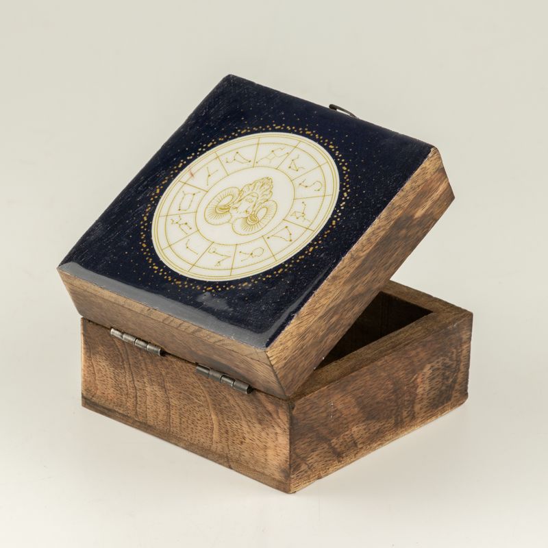 Small Enamelled Box -  Aries