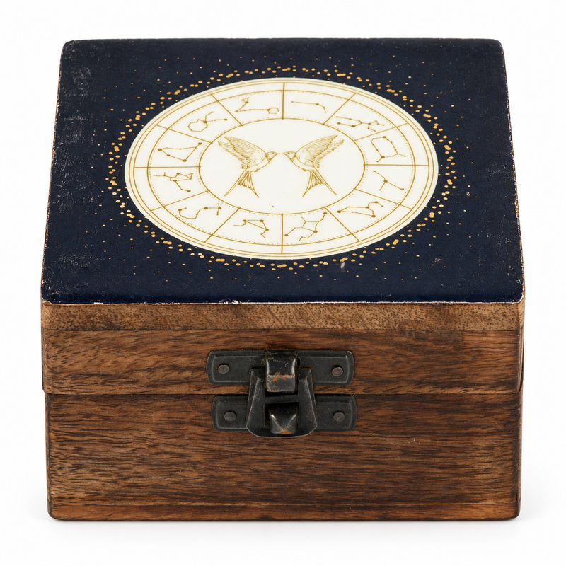 Small Enamelled Box -  Gemini