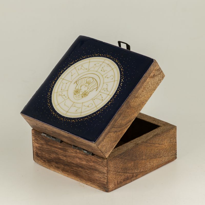 Small Enamelled Box -  Virgo