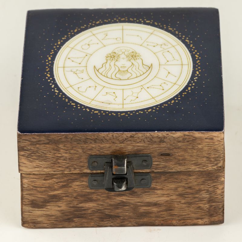 Small Enamelled Box -  Virgo