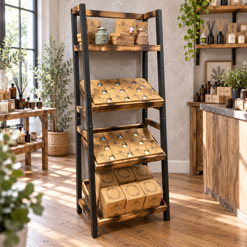Natural Soy Wax Melts Starter Pack with 4-Tier Display Stand