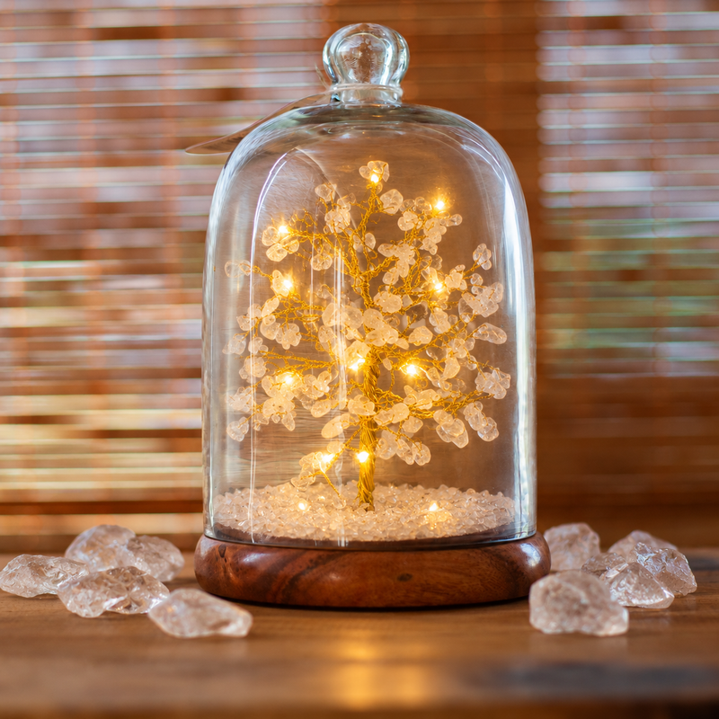 Gemstone Dome Garden - Quartz Crystal & LED lights - 200 chipstones