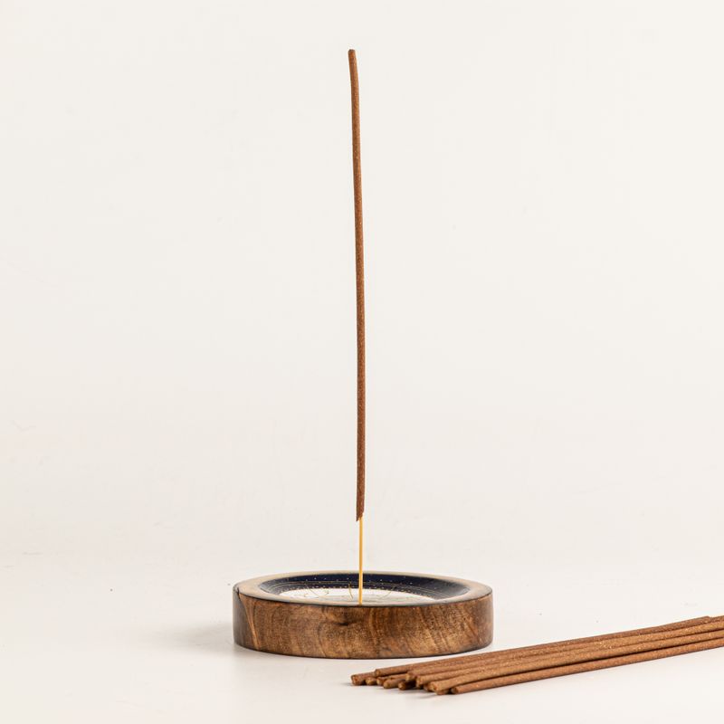 Stars Sign Mini Bowl & Incense Stick Holder - Libra