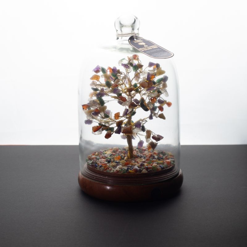 Gemstone Dome Garden - Seven Charkra & LED lights - 200 chipstones