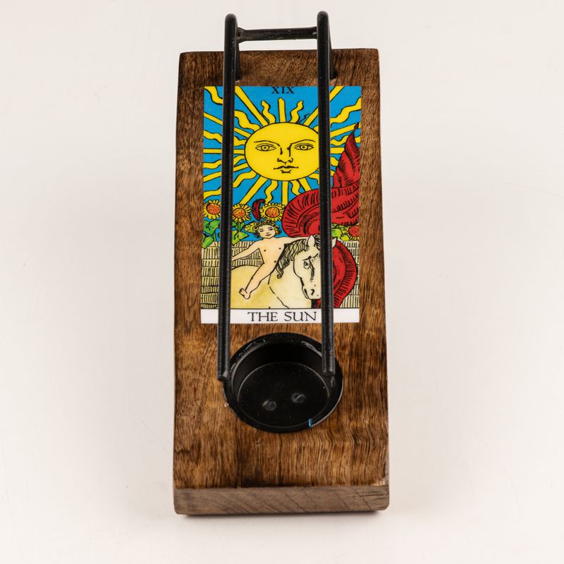 Large Sage Stick Heater Enamelled - The Sun
