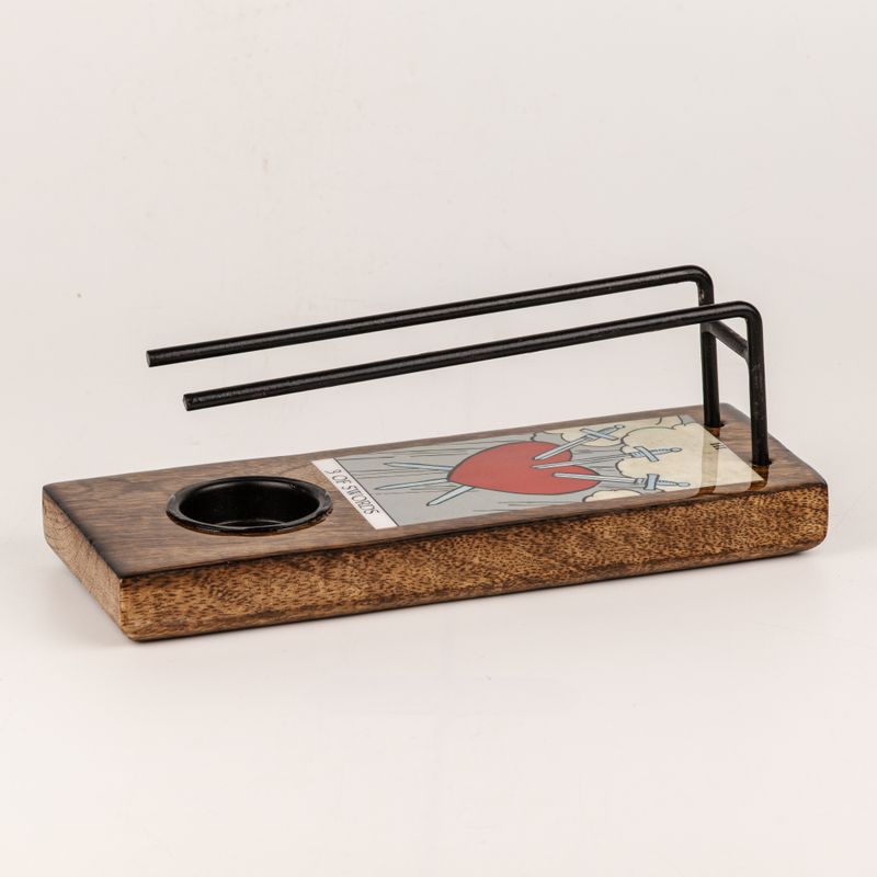 Large Sage Stick Heater Enamelled - 3 of Swords