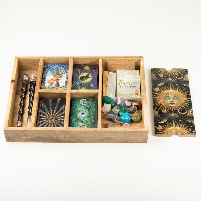 Sun Goddess Tarot Tray with Card Holder