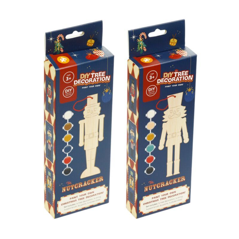Christmas The Nutcracker Paint Your Own DIY Christmas Tree Decoration