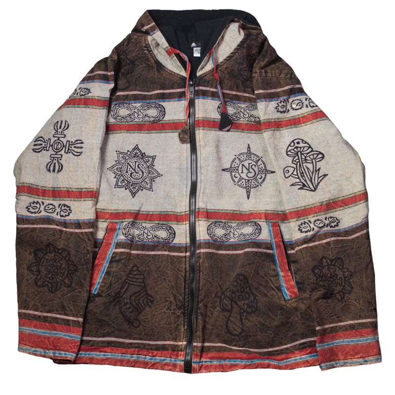Nomad Sari Himalayan Soul Jacket - Stone Mandala - Medium
