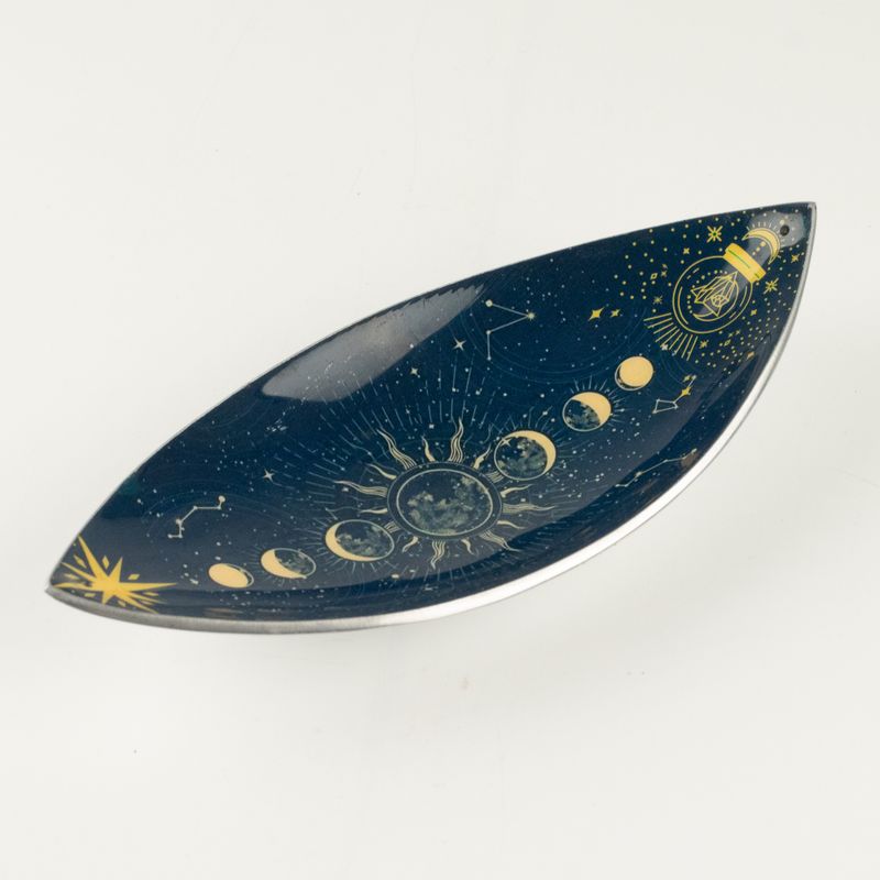 Enamel Incense Bowl - Aluminum - Zodiak Moon Phases