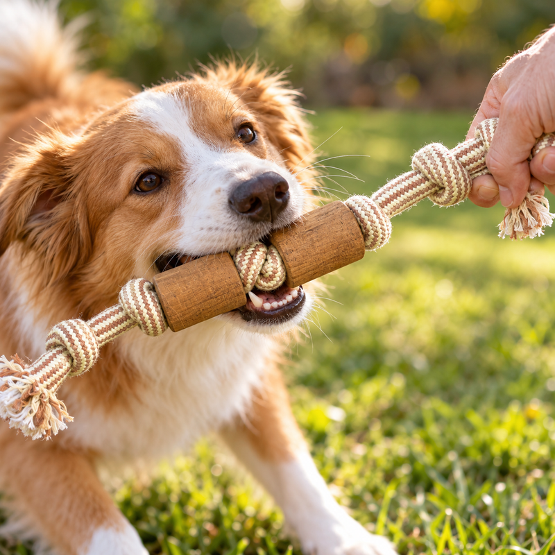 PAW Toys - Coffee Wood Chew - Trail Born Tug