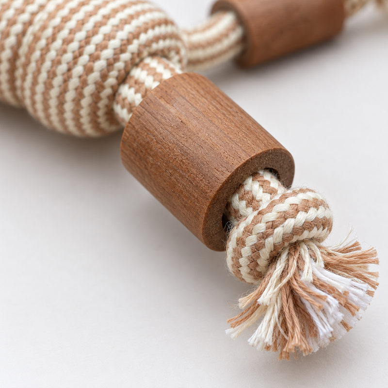 PAW Toys - Coffee Wood Chew - Rope Ranger - Ball
