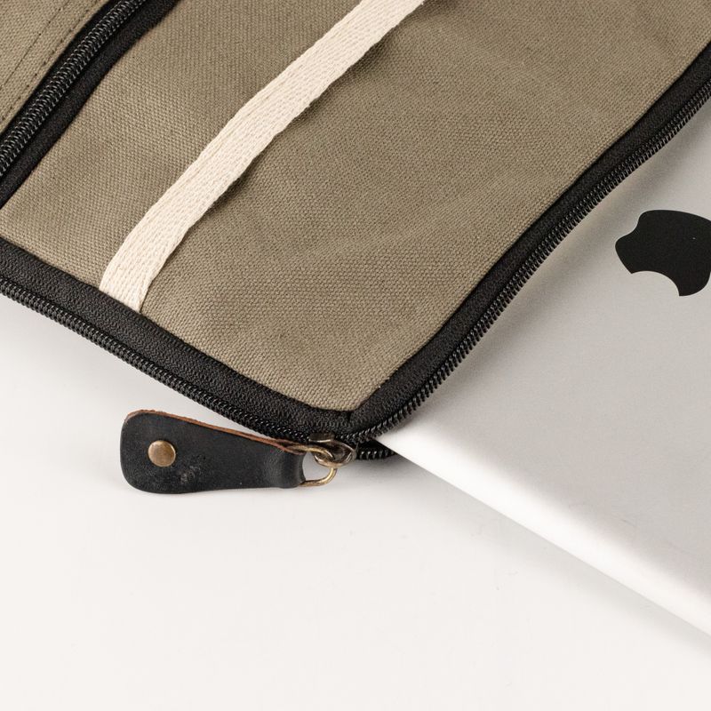 Canvas Tablet Pouch - Olive