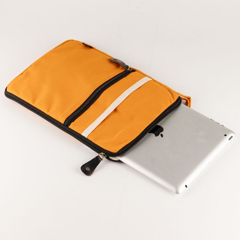 Canvas Tablet Pouch - Orange