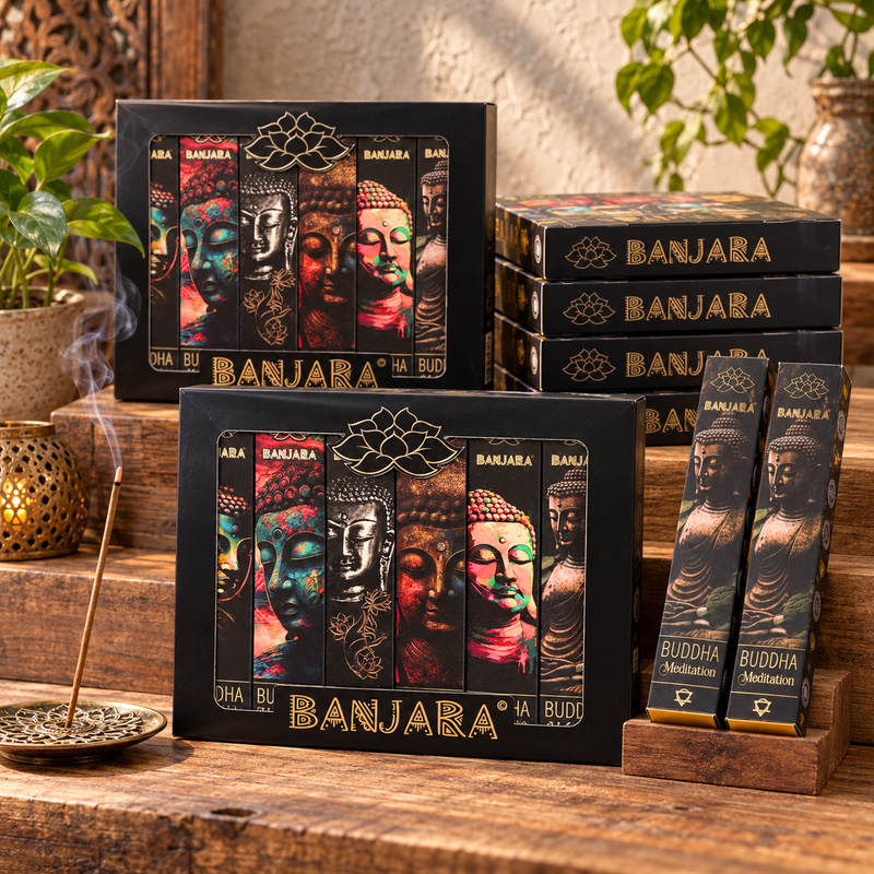 Banjara Buddha - Set of 6 - Box