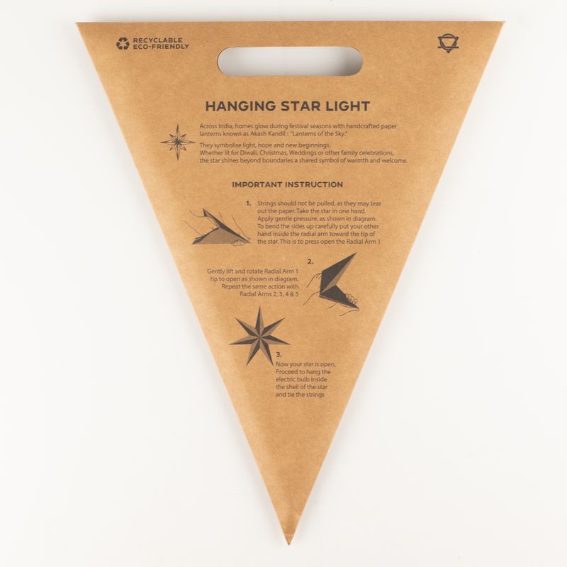 Star Lamp - Calm Cream - Seven Point - 60cm