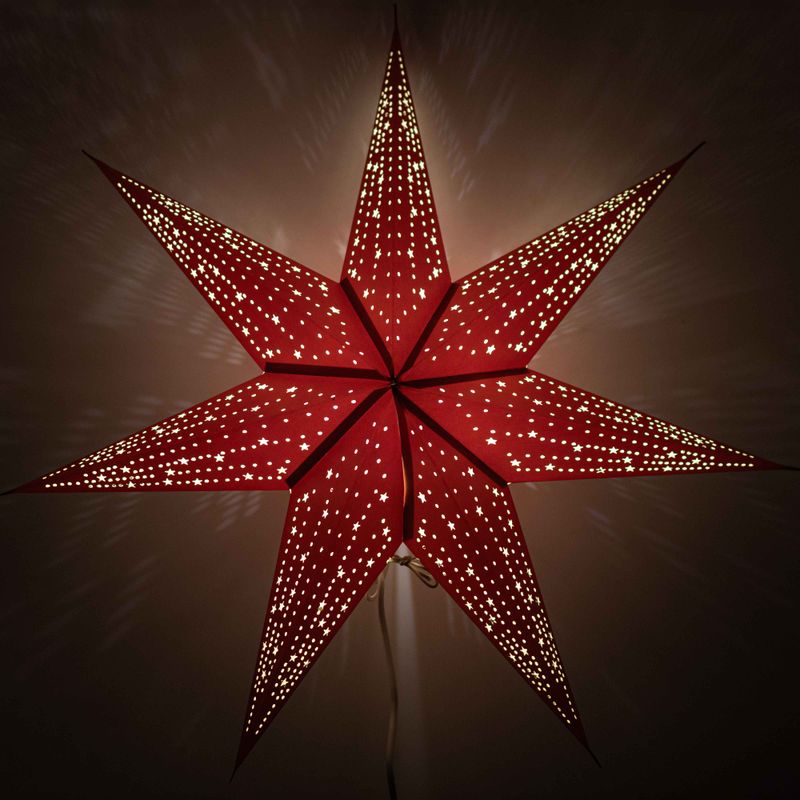 Star Lamp - Lucky Red - Seven Point - 60cm