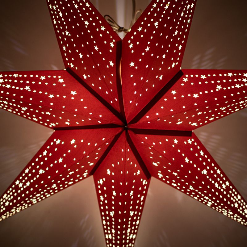 Star Lamp - Lucky Red - Seven Point - 60cm