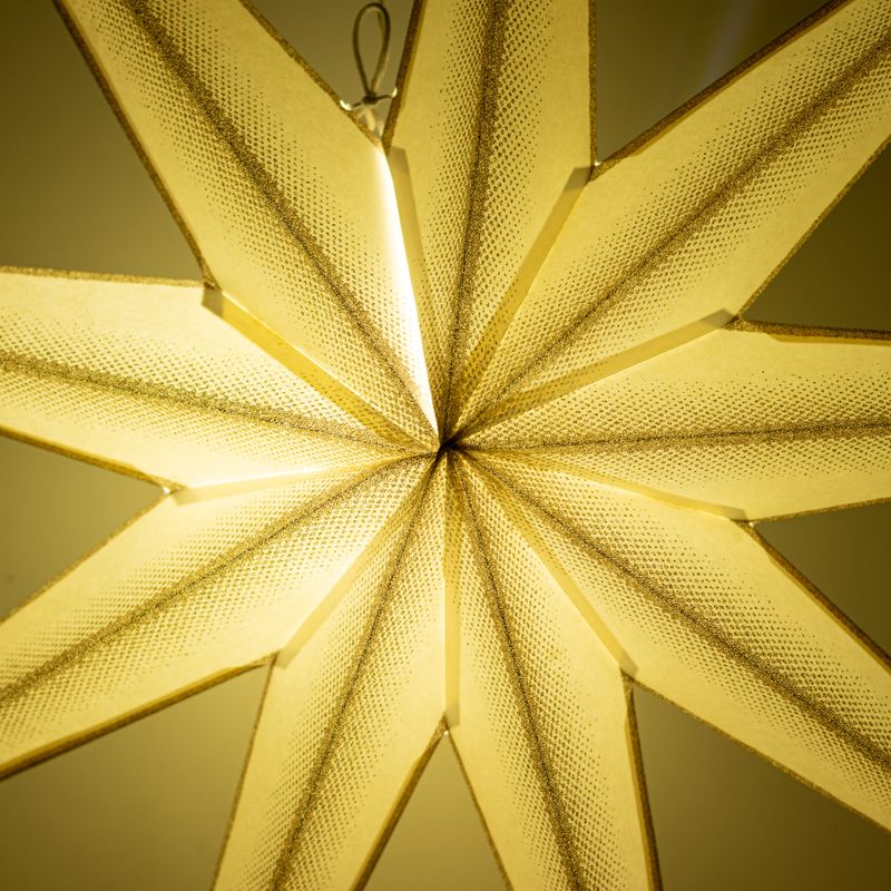 Star Lamp - Super Nova Champagne Glitter Nine Point - 90cm