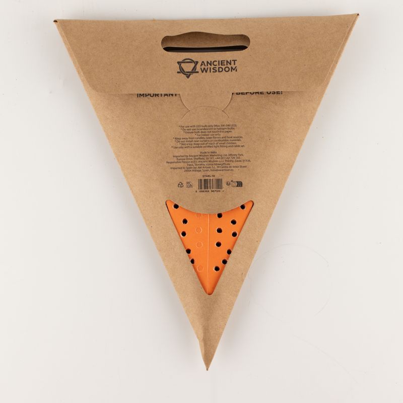 Star Lamp - Orange Lights Nine Point - 45cm