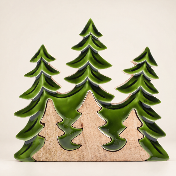 Lost in the Forest - Three Trees 3D Wooden Decoration