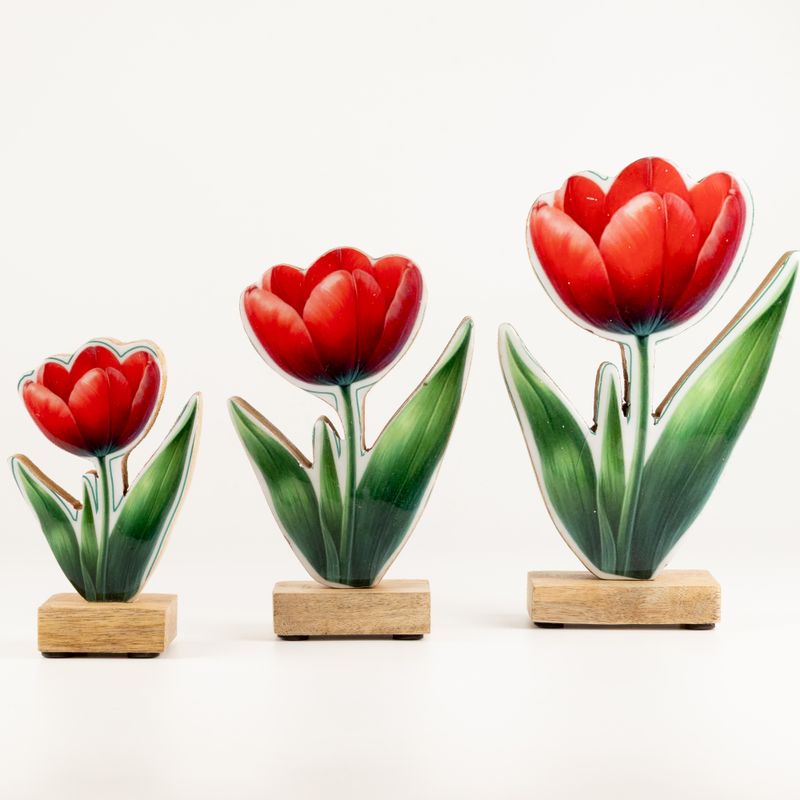 Wooden House Plants - Mini Tulip