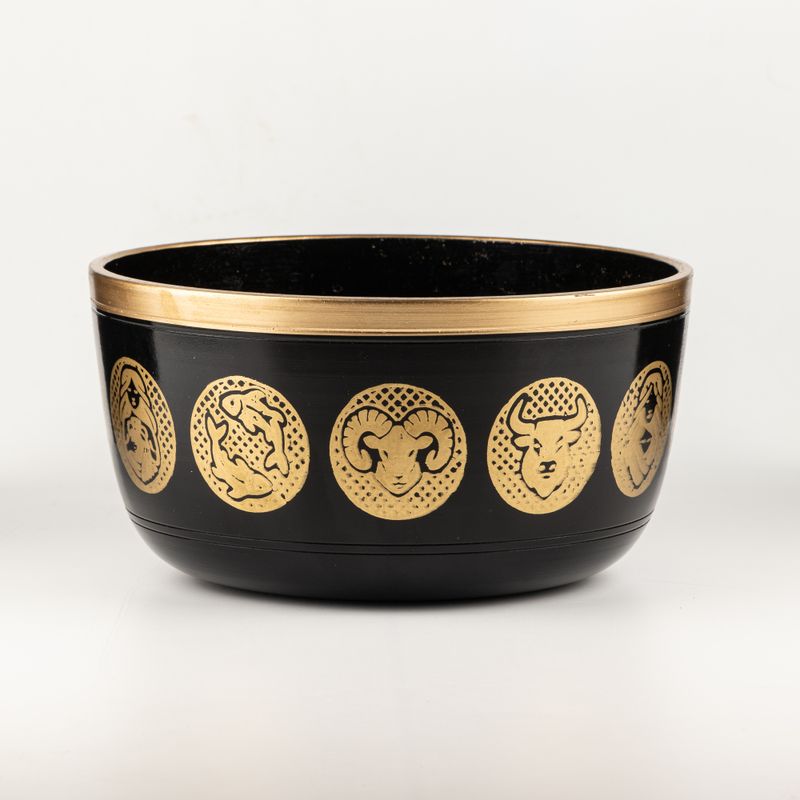 Black Zodiak Bowls - Set of 3 - 15cm 19cm 20cm