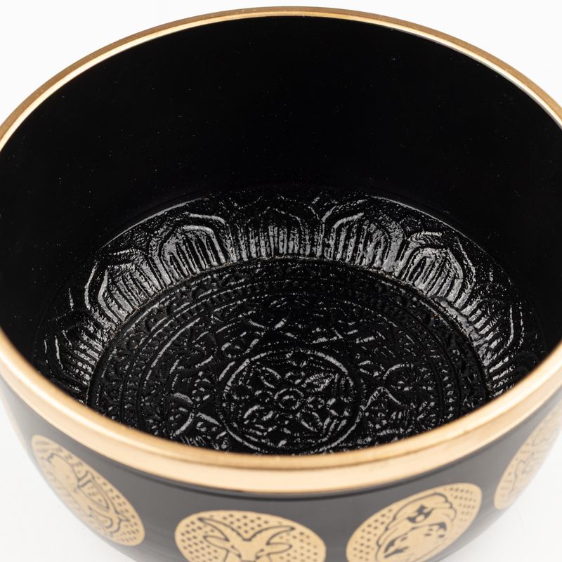 Black Zodiak Bowls - Set of 3 - 15cm 19cm 20cm