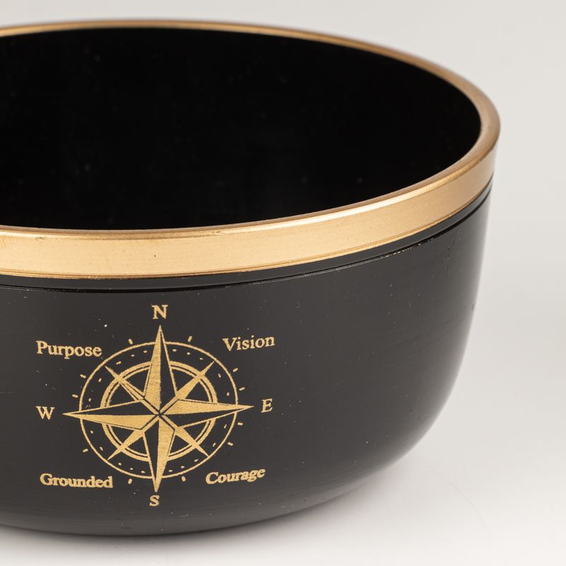 TRUE NORTH - Black Singing Bowl Set - 15x7.5cm