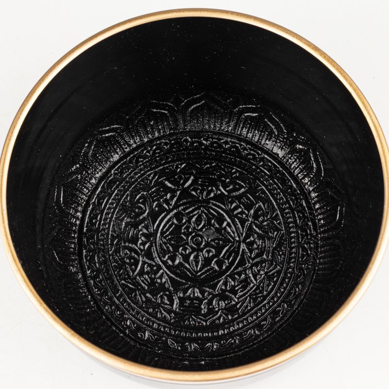 TRUE NORTH - Black Singing Bowl Set - 15x7.5cm