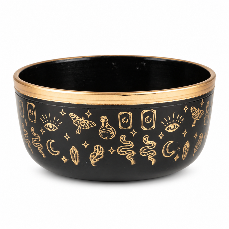 ALIGN - Black Singing Bowl Set - 15x7.5cm