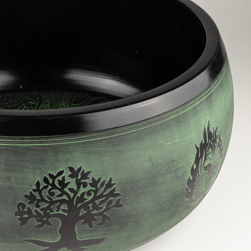 Huge Singing Bowl - Sage - 32x15cm - Design 3