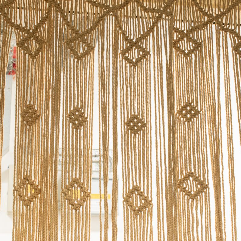 Macrame Curtain   - Camal