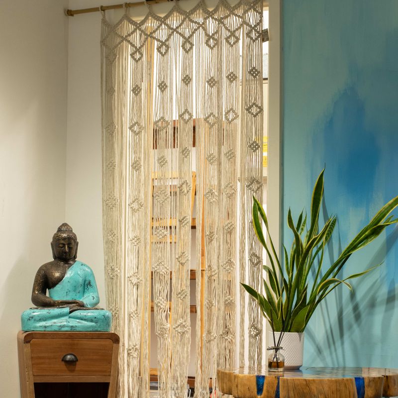 Macrame Curtain - Natural
