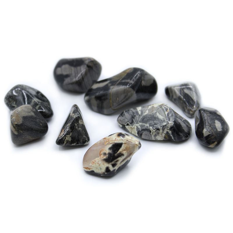 XL Tumble Stone - Jasper - Silverleaf
